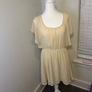 Cream flowy dress